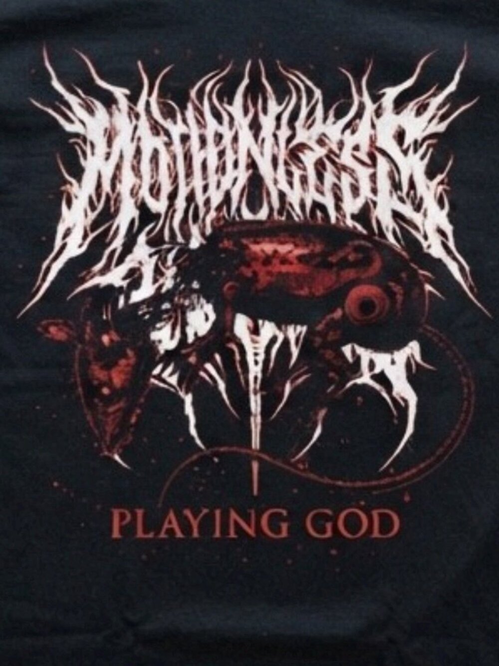 Motionless In White Playing God The Sweat And Blood Tour 2026 Black T-Shirt - Picture 2 of 3